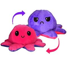 Polvo Fofinho De Pelúcia Reverso Muda De Humor 25cm