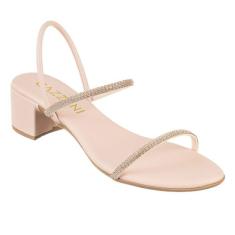 Sandalia Feminina de Salto de Brilho Material de Qualidade - Cazzani, 