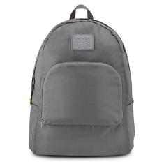 Mochila Dobrável Para Viagem Estampa Lisa Jacki Design Cinza