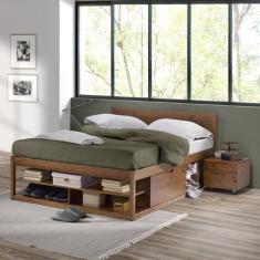 Cama Casal Multifuncional Madeira Maciça Irara CabeCasa MadeiraOrigina