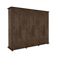 Guarda Roupa 6 Portas Amazonas Plus Incabrás Amendoa