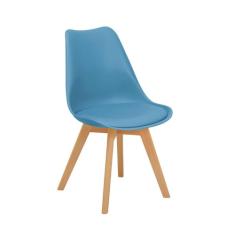 Cadeira Eames Wood Leda Design - Turquesa