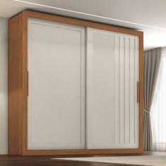 Guarda-roupa Trianon 2 Portas 4 Gavetas Cinamomo/Areia