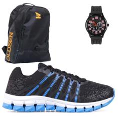 Oldsen Tenis Masculino casual moda Caminhada Academia mochila relogio