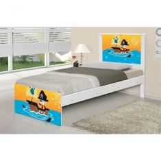 Cama Solteiro Pirata Com Colchão
