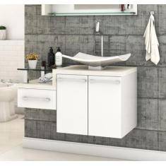 Gabinete Armário para Banheiro (Balcão C/cuba F44) Legno 830 - Compace