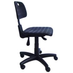 Cadeira Industrial Giratória Linha PU Industrial Preto - Design Office