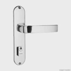 Fechadura Externa Aço Zamac Vic 929-80 com Espelho Pado Cromado