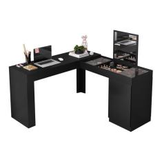 Escrivaninha Penteadeira De Canto Star Preto Mobler