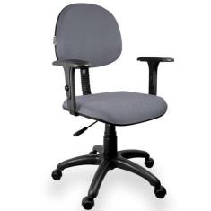 Cadeira Executiva Jserrano Cinza com Preto com Braço Regulável - ULTRA