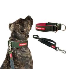Coleira com Fecho em Nylon + Guia para Cães de Grande Porte - Canadá K
