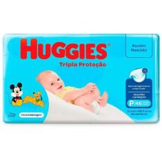 Fralda huggies tripla proteção mega p c/46 un