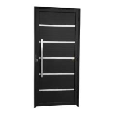 Porta Lambril Premium Com Puxador Super 25 210cm X 100cm Brimak Preto