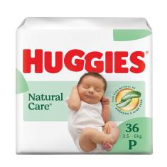 Fraldas Huggies Natural Care P 36 Unidades