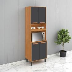 Paneleiro 4 Portas 70cm Espaço para Forno e Nicho Nápoles Itatiaia