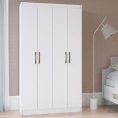 Armário Multiuso 4 Portas 8 Prateleiras Dueto Doripel, Branco