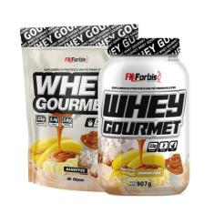 Kit Pote + Refil Whey Protein Gourmet - FN Forbis Nutrition, Único, Ba
