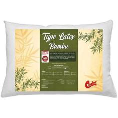 Travesseiro Castor Type Látex Bambu 45x65x16cm, 1 unidade