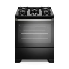 Fogão 5 bocas Electrolux Preto Efficient Mesa de Vidro, PerfectCook e Grades de Ferro (FE5GB) Bivolt