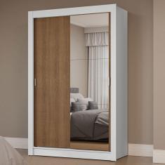 Guarda-Roupa Solteiro 2 Portas de Correr com Espelho Milano Madesa