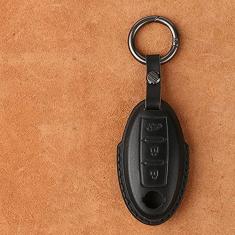 Capa para porta-chaves do carro, capa de couro inteligente, adequado para Nissan Qashqai J10J11 X-Trail t31t32 chuta Tiida Pathfinder, porta-chaves do carro ABS Smart porta-chaves do carro