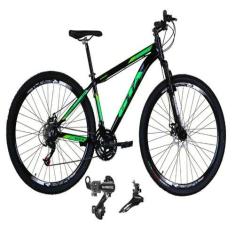 Bicicleta Aro 29 Gta 21v Câmbios Shimanos Start Preta/ Verde