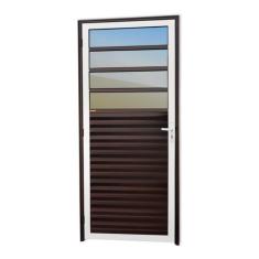 Porta de Cozinha Super Vidro Reflex 210cm X 86cm Brimak Abertura Direi