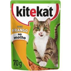 Ração Kitekat Sachê Frango para Gatos Adultos - 70 g
