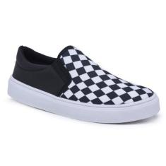 Tênis Feminino Slip On Casual Macio Confortável-Feminino