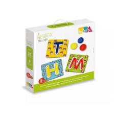 Brinquedo Pedagógico Alfabeto Com Massinha De Modelar - Babebi