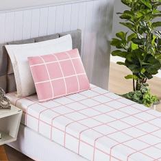 Jogo De Lençol Solteiro Micropercal 200 Fios Dustin 2 Peças - Rosa