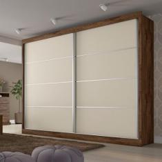 Guarda Roupa Casal 2 Portas 4 Gavetas Verona Plus Flex Color em MDF Ma
