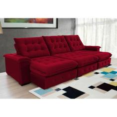 Sofá Coliseu 3.40m Retrátil e Reclinável Super Pillow  - Sofisticato, 