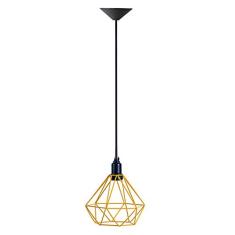 Pendente Aramado Diamante - Amarelo