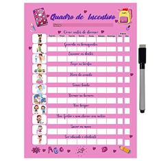 Quadro do Incentivo de Metal Semanal 26x20cm + Caneta