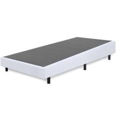 Cama Box Solteiro Anti Refluxo Branco Inclinada 88x188cm BF Colchões