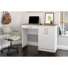 Mesa Computador Space Branco/Nature - Patrimar Móveis