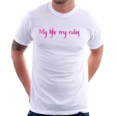 Camiseta My Life My Rules - Foca na Moda, Branco, M