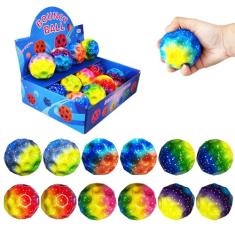 ZHEBAG Bola Bouncy, bolas Astro coloridas grandes super saltitantes, bolas de salto alto extremo para crianças, bolas divertidas de espuma leve para crianças, melhora a capacidade de coordenação
