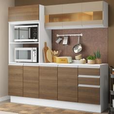 Cozinha Compacta 100% mdf com Armário Balcão e Tampo Madesa