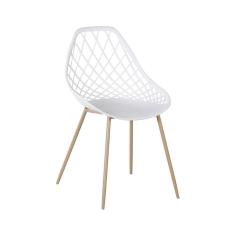 Cadeira Cloe Base Aço Rivatti Branco