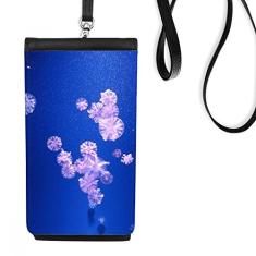 Bolsa para celular com imagem de natureza da ciência, bolsa para celular com bolso preto