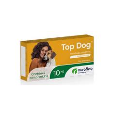 Top Dog Vermifugo Para Cães 10Kg 4 Comprimidos - Ouro Fino