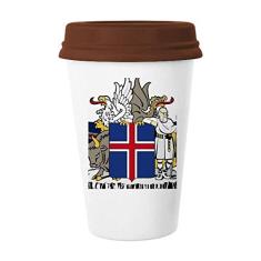 Noruega Nacional Emblema Country Caneca Café Copo Cerâmica Copo Copo