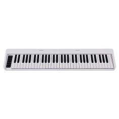 XCPHGFM Piano eletrônico dobrável de 61 teclas Órgão eletrônico multifuncional Teclado de piano sensível de 61 teclas com display LCD Bateria recarregável embutida Conectividade BT Instrumento musica