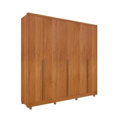 Guarda Roupa Casal 100% MDF 6 Portas 6 Gavetas Com Pés Fortuna Tcil