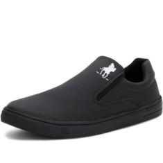 Tênis Casual Slip On Masculino Polo Plus, Grafite, 42