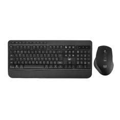 Teclado+Mouse Bluetooth, Ergonômico, Sillencioso, TC301, Preto, MULTILASER