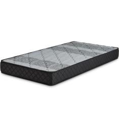 Colchão Solteiro Espuma D45 Certificada 88x188x18cm BF Colchões, Preto