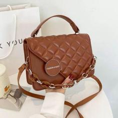 Bolsa Feminina Transversal Fashion Bag Com Alça  Mão Couro - Unistar, 